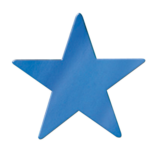Blue 12" Foil Star Cutouts - 12ct.