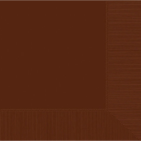 DINNER NAPKINS - CHOCOLATE BROWN     20 COUNT
