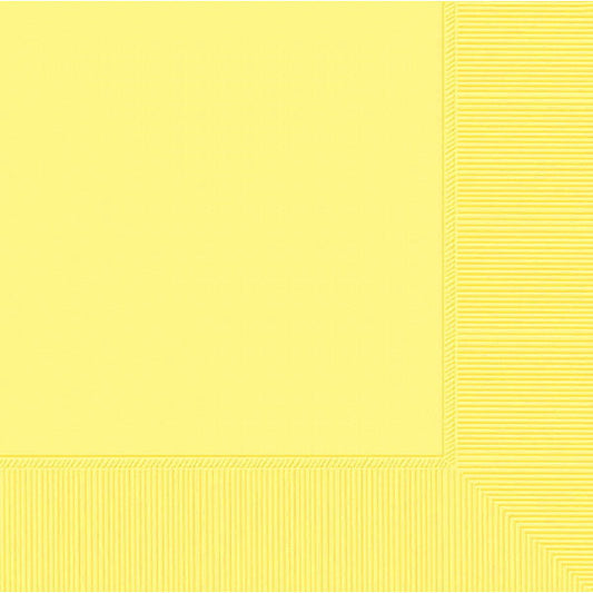 DINNER NAPKINS - LIGHT YELLOW     20 COUNT