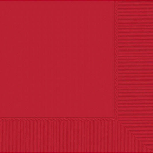 DINNER NAPKINS - APPLE RED   20 COUNT