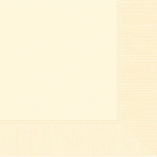 DINNER NAPKINS - VANILLA CREAM     20 COUNT