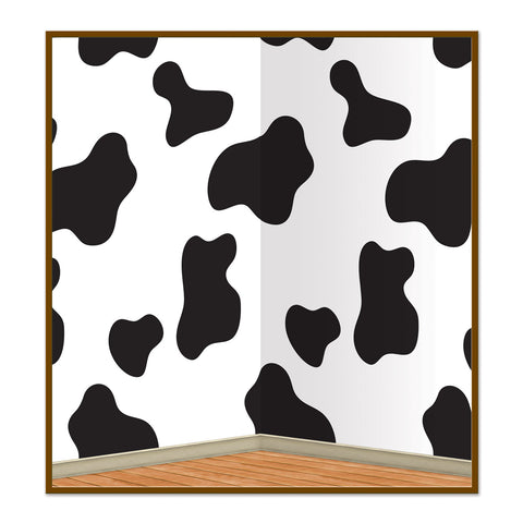 Cow Print Plastic Backdrop