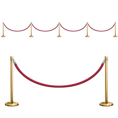 Stanchion Party Props Wall Decorations