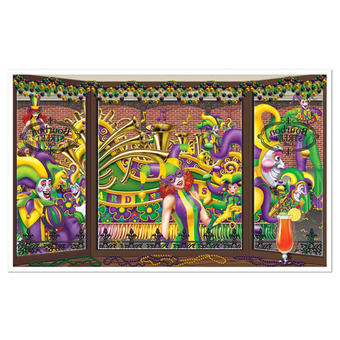 INSTA VIEW - MARDI GRAS WALL/WINDOW PROP