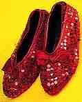 Red Sequin Child Shoe Covers