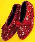 Red Sequin Adult Shoe Covers