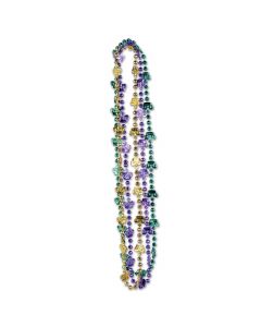 MARDI GRAS SMALL CROWN BEADED NECKLACES