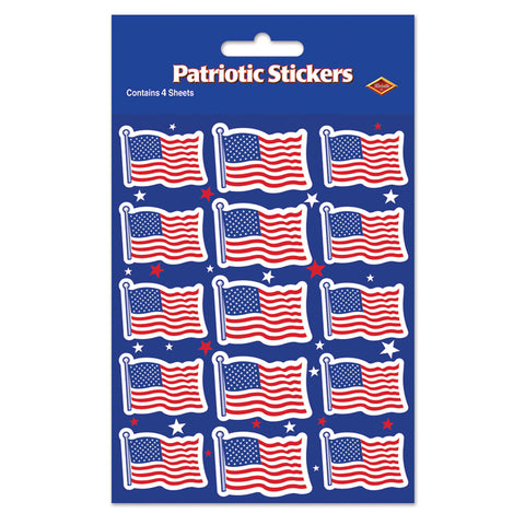 STICKERS - U.S. FLAG                 60 CT/PKG