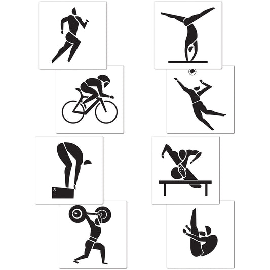 SUMMER SPORTS CUTOUTS 4PCS/PKG  8 DESIGNS