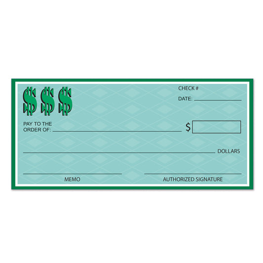 Giant Blank Check Cutout