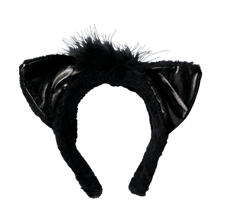 BLACK CAT EARS HEADBAND