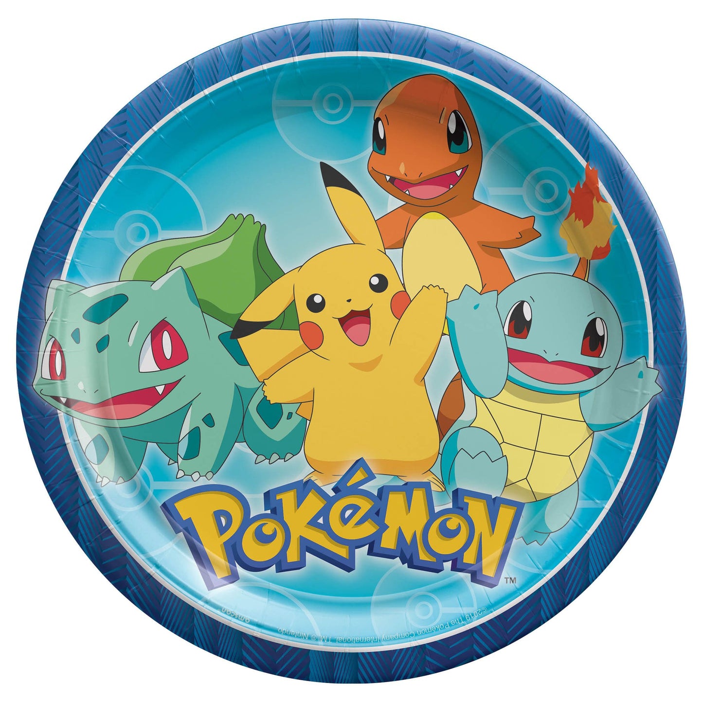 Pokemon 9" Paper Plates