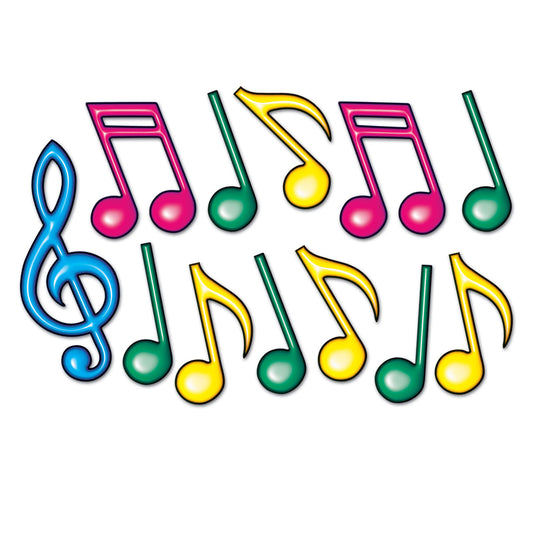 CUTOUT - MUSICAL NOTES