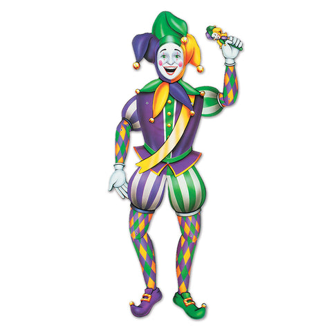 Jointed Mardi Gras Jester Cutout