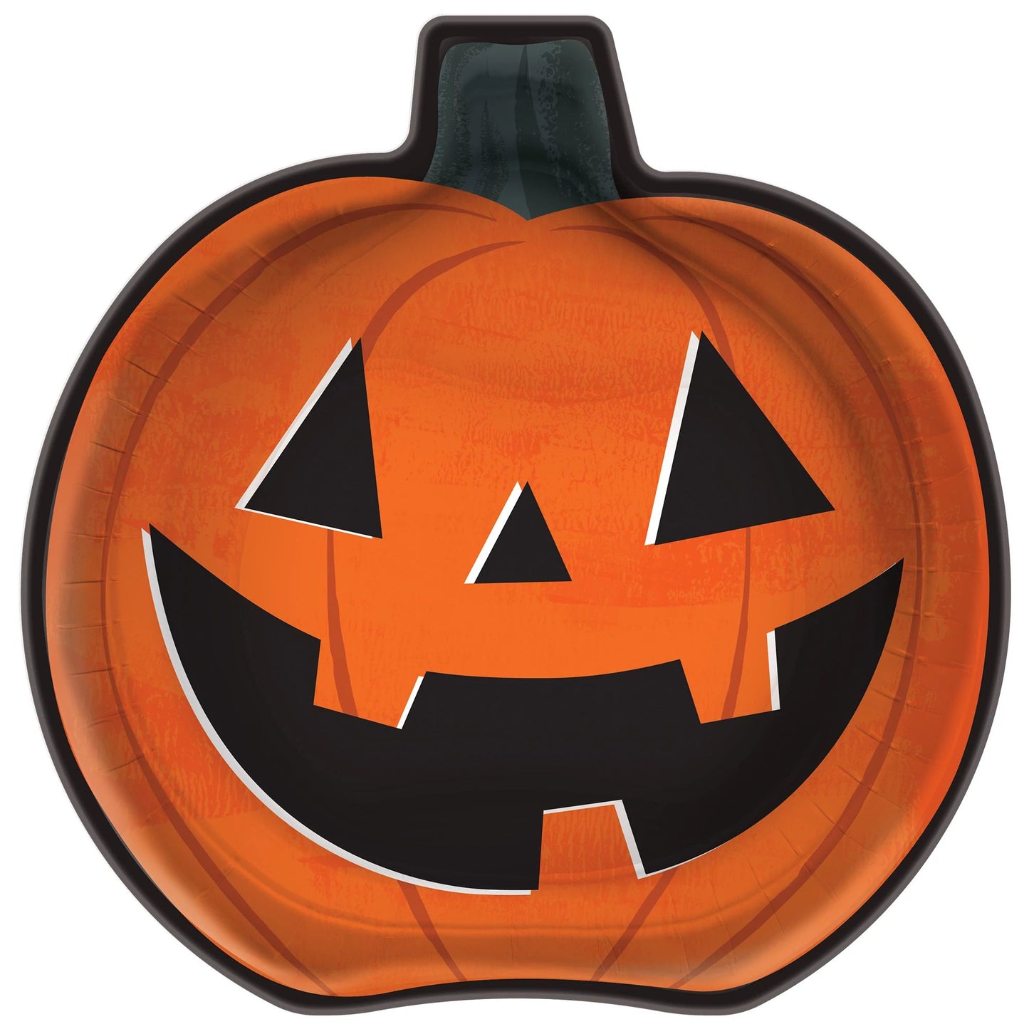 9" Pumpkin Shaded Paper Plates
