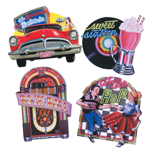 Fabulous 50's Cutouts - 4ct.