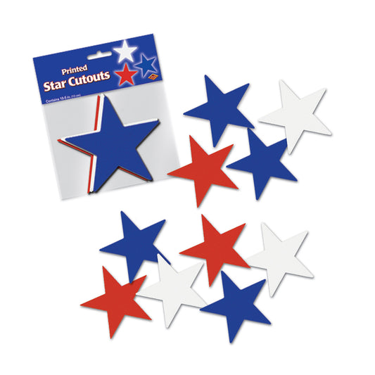 CUTOUT - 5" STARS RWB