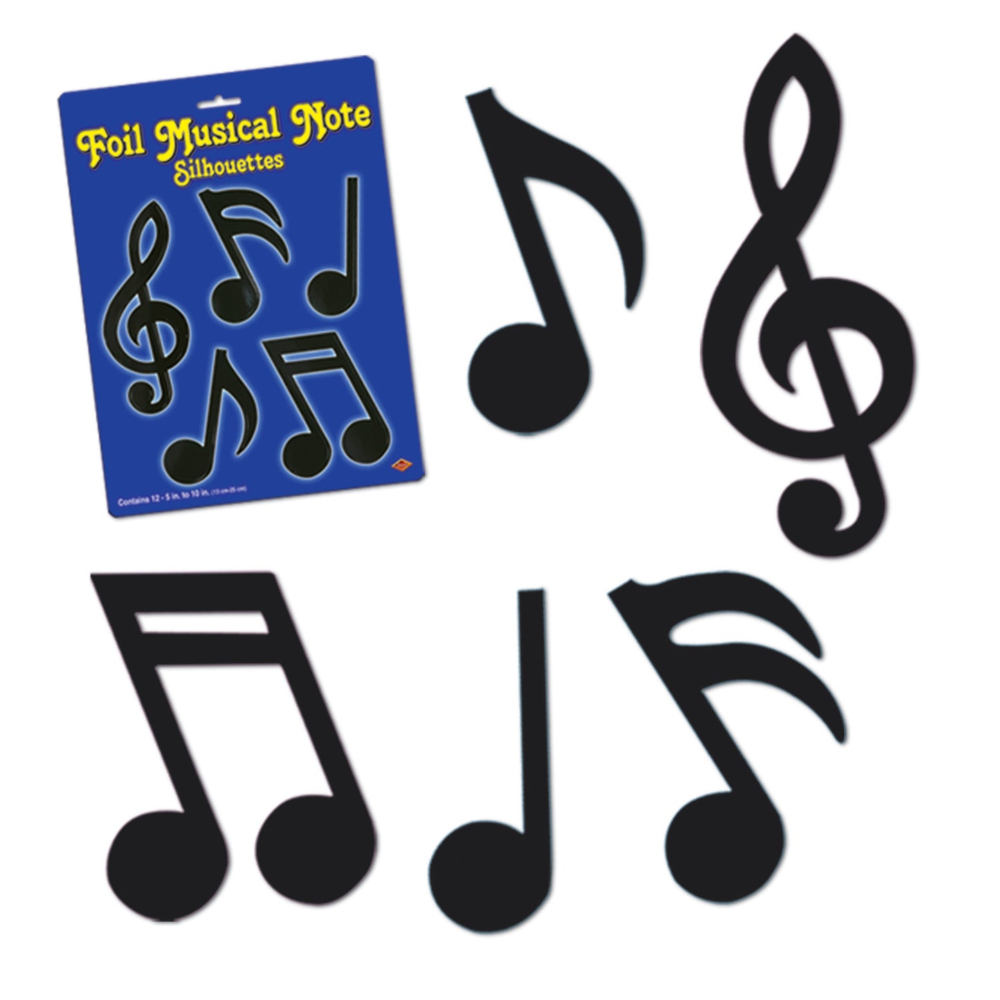 MUSICAL NOTES - 5" - 10",