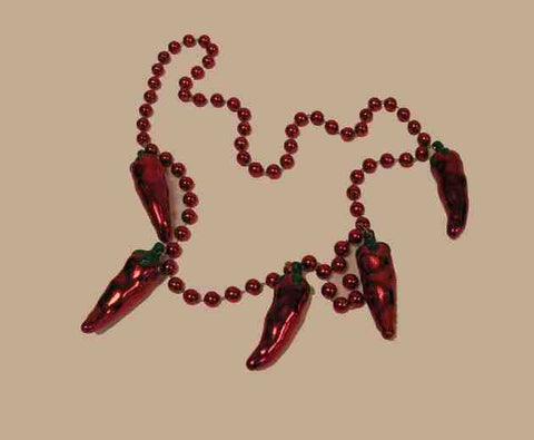 Chili Pepper Beaded Necklace