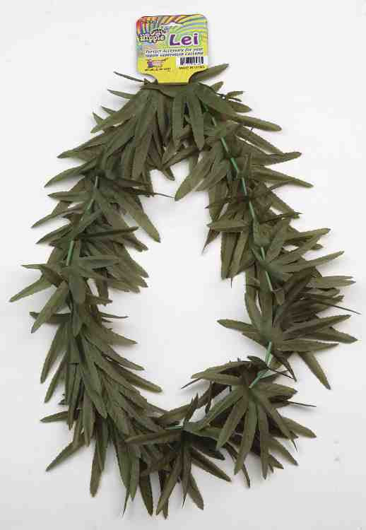 Green "Leaf" Lei - 1pc.