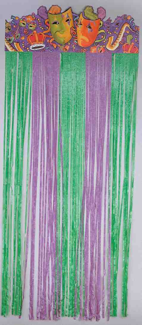 Mardi Gras Fringe Door Curtain