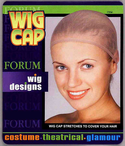 WHITE WIG CAP