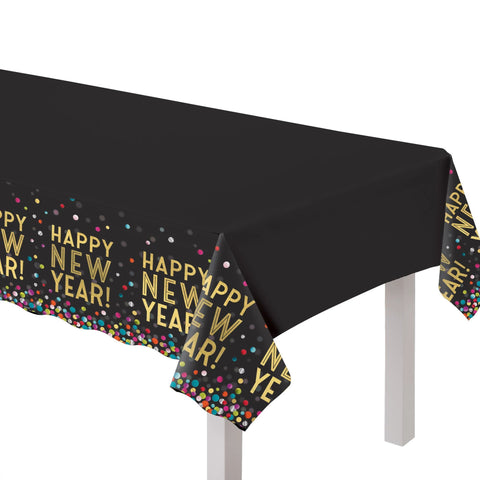 NEW YEARS BLAST PLASTIC TABLE COVER