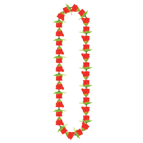 RED ROSES LEI