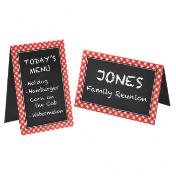 Chalkboard Tent Cards