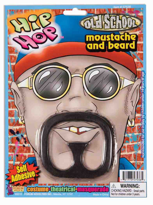 Rap Star Moustache and Beard Set