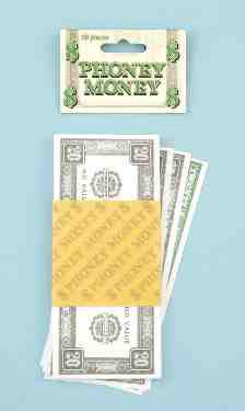 Phoney Paper Play Money - $20
