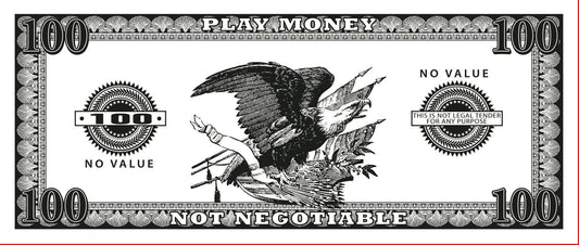Phoney Paper Play Money - $100