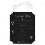OUR LOVE STORY MILESTONE WOODEN SIGN