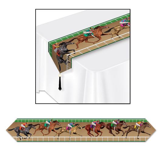 Horse Racing Table Runner - 12" x 72"
