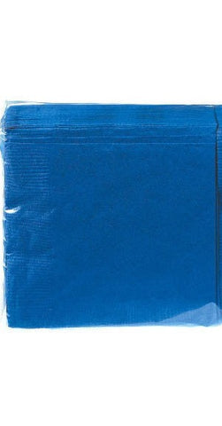 NAPKIN - BRIGHT ROYAL BLUE 100 CT/PKG  BEVERAGE