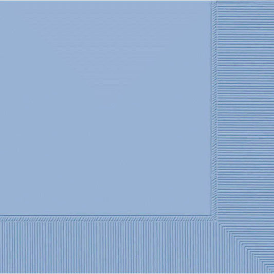 BEVERAGE NAPKINS    PASTEL BLUE      40CT.