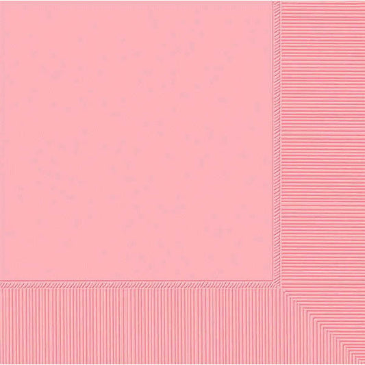 BEVERAGE NAPKINS   NEW PINK     40CNT