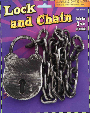 LOCK AND CHAIN     CARDED
