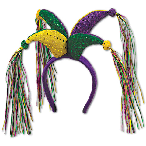 HEADBAND - JESTER MARDI GRAS          EACH