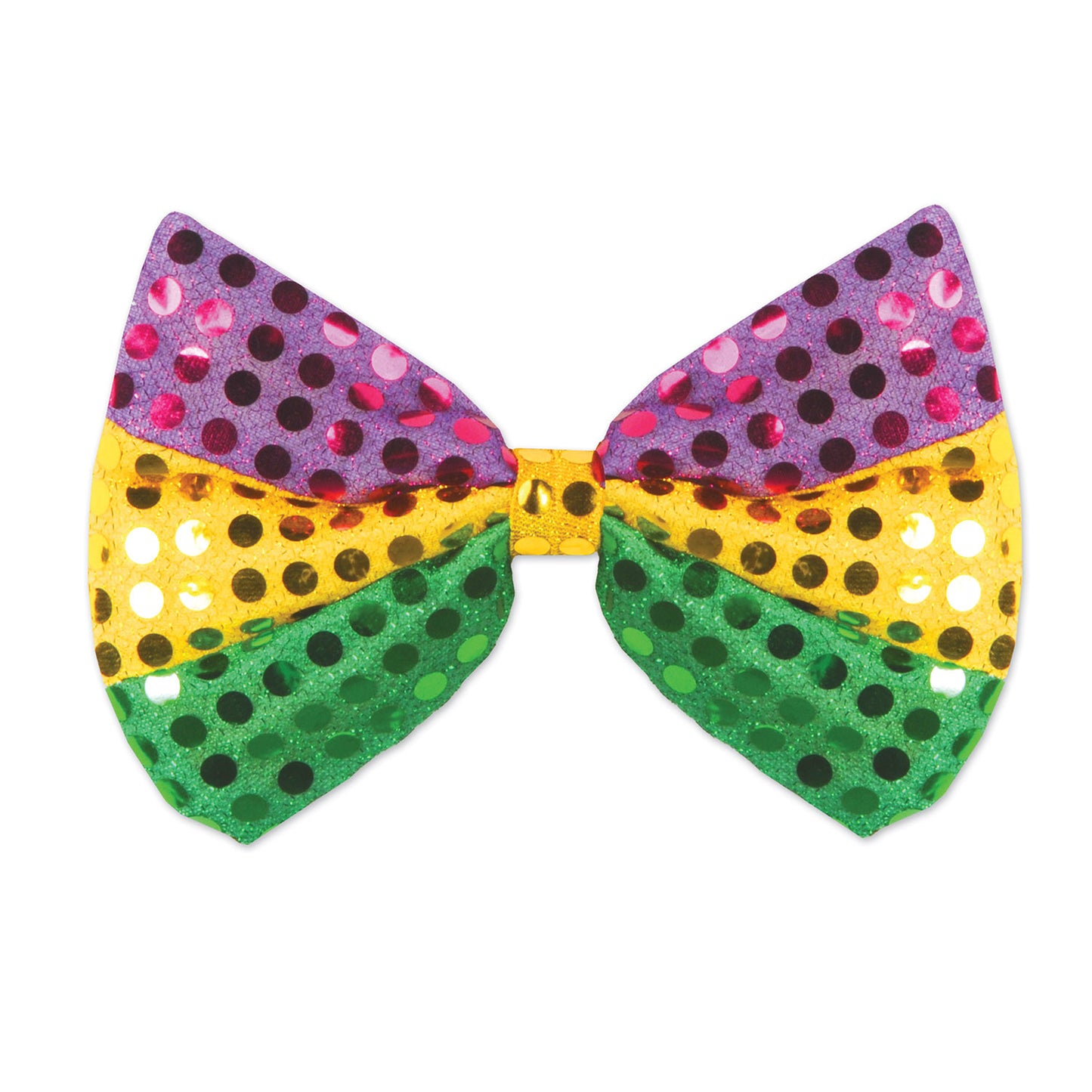 BOW TIE - MARDI GRAS GLITZ 'N GLEAM       EACH