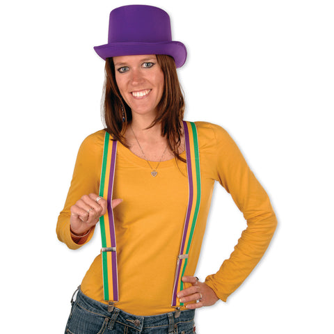 MARDI GRAS SUSPENDERS 1PR/PKG