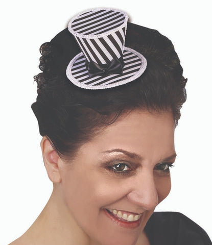 Mini Stripes Black & White Hat
