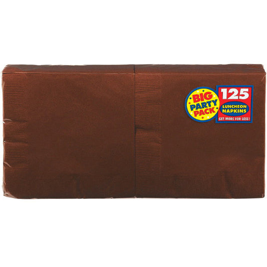 NAPKIN - CHOCOLATE BROWN 125 CT/PKG       LUNCHEON