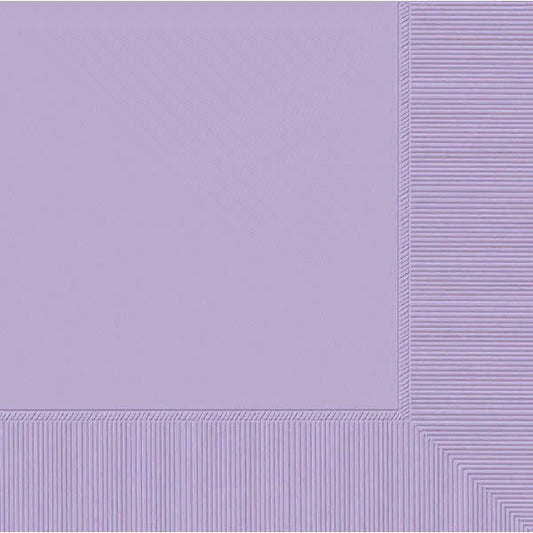 LUNCHEON NAPKINS - LAVENDER       100 CT/PKG