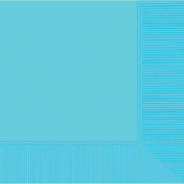 LUNCHEON NAPKINS - CARIBBEAN BLUE     40 CT/PKG