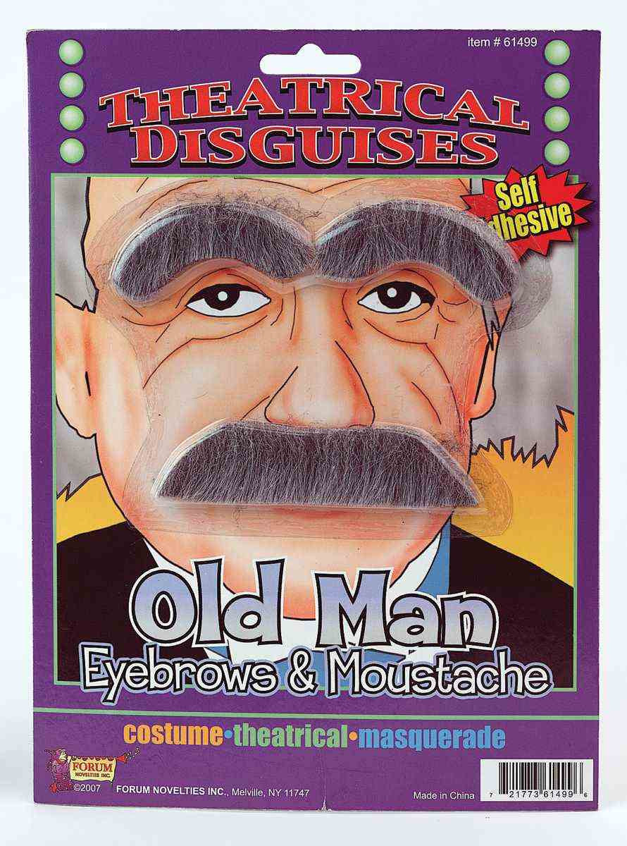 Old Man Eyebrows & Moustache Set