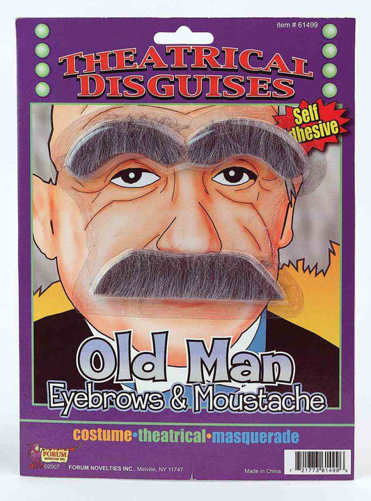 Old Man Eyebrows & Moustache Set