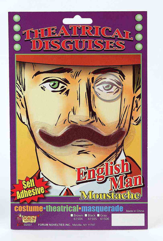 English Man - Brown Moustache
