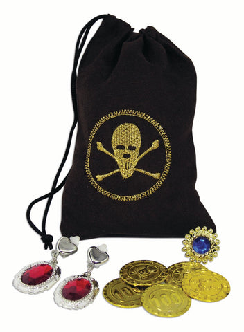 Pirate Pouch with Coin and Jewelry