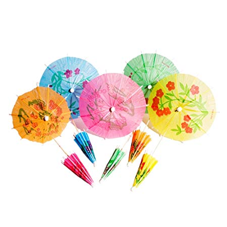 LUAU COCKTAIL PARASOLS 24CT